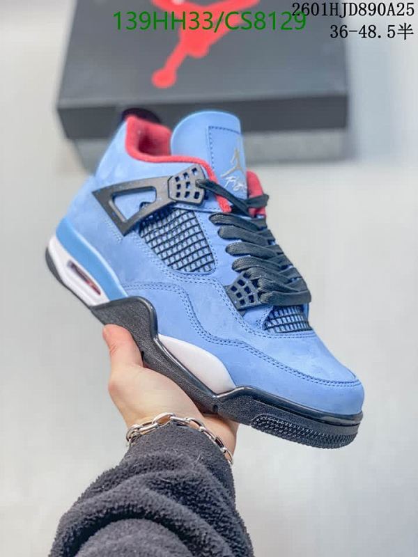 Air Jordan 4 Retro University Blue Shoes Sneakers Unisex CS8129