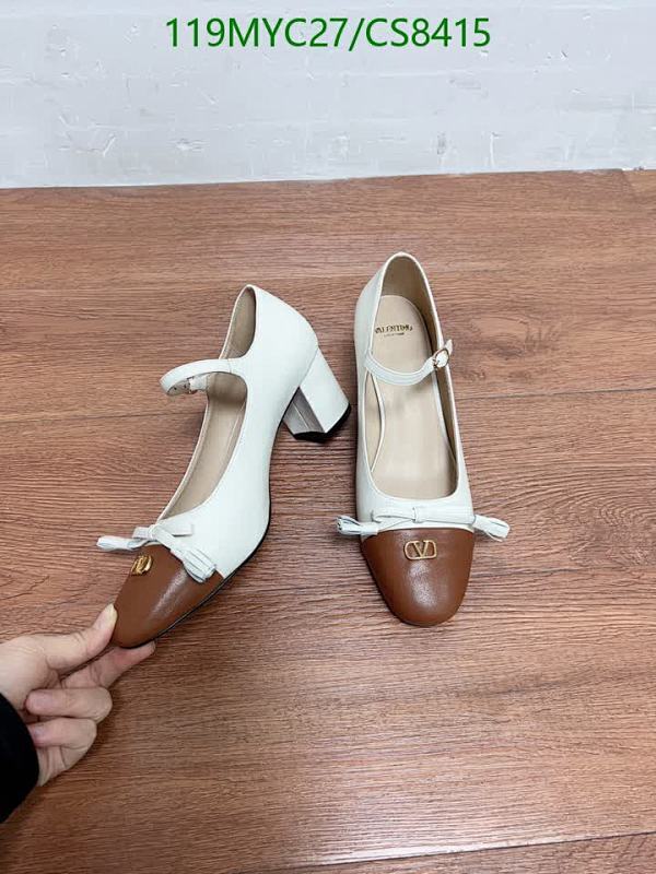 Valentino Women's Two-Tone Leather Mary Jane Pumps with Block Heel, EU35-EU42