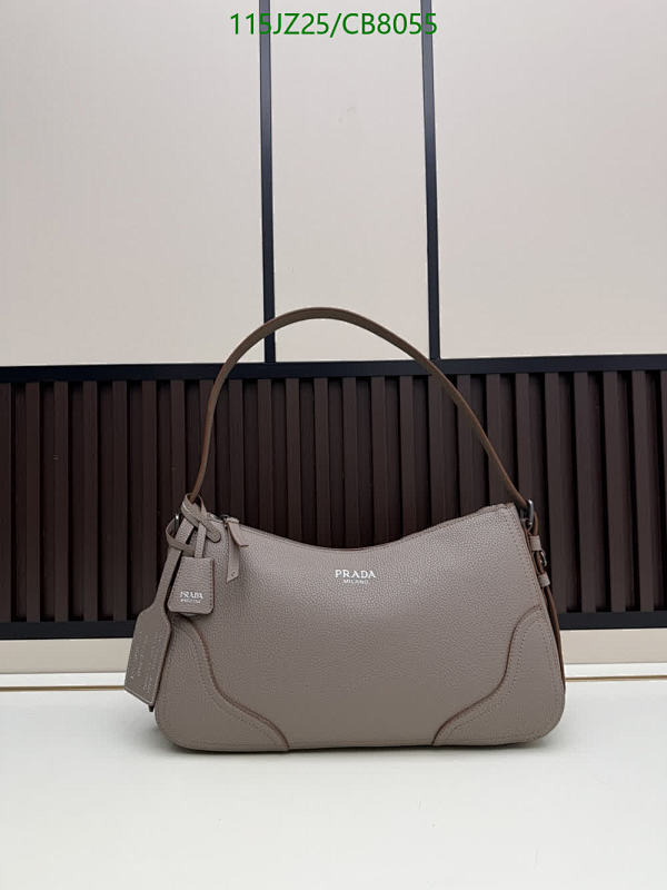Prada 1BC280 Genuine Leather Hobo Bag, 36*20*11CM, Stylish and Functional