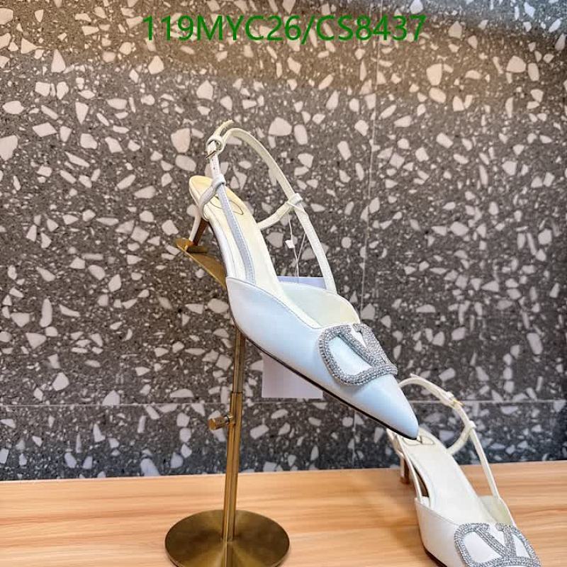 Valentino Garavani Women's Slingback Pumps in White Sheepskin Leather