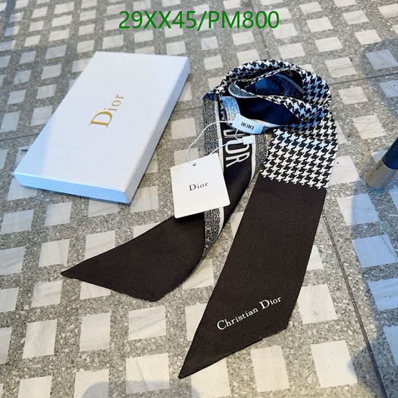 Elegant Dior Houndstooth Pattern Scarf, 6-105cm, Perfect for Any Occasion