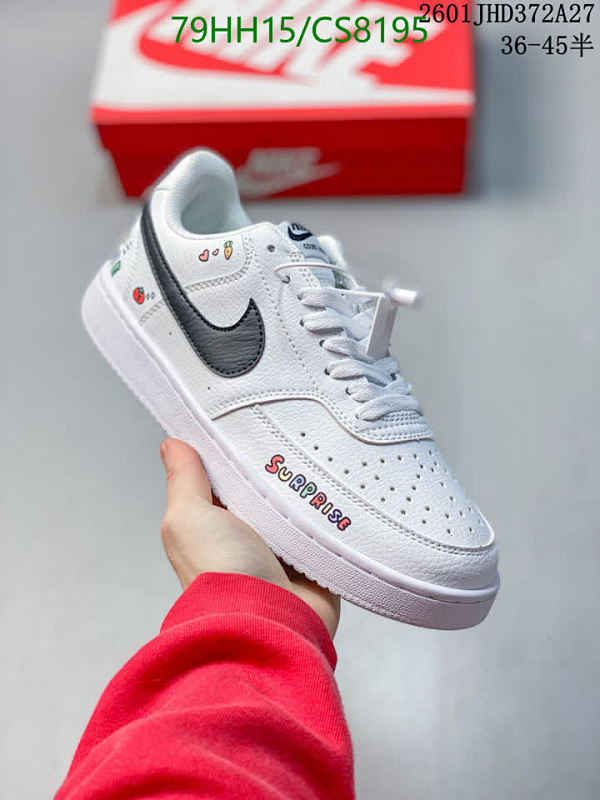 Nike Court Vision Low White Black Sneakers CS8195 Men's Shoes