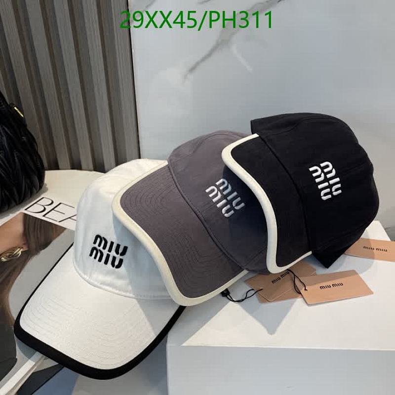 Miu Miu Women's Embroidered Logo Baseball Cap | Stylish Hat | PH311