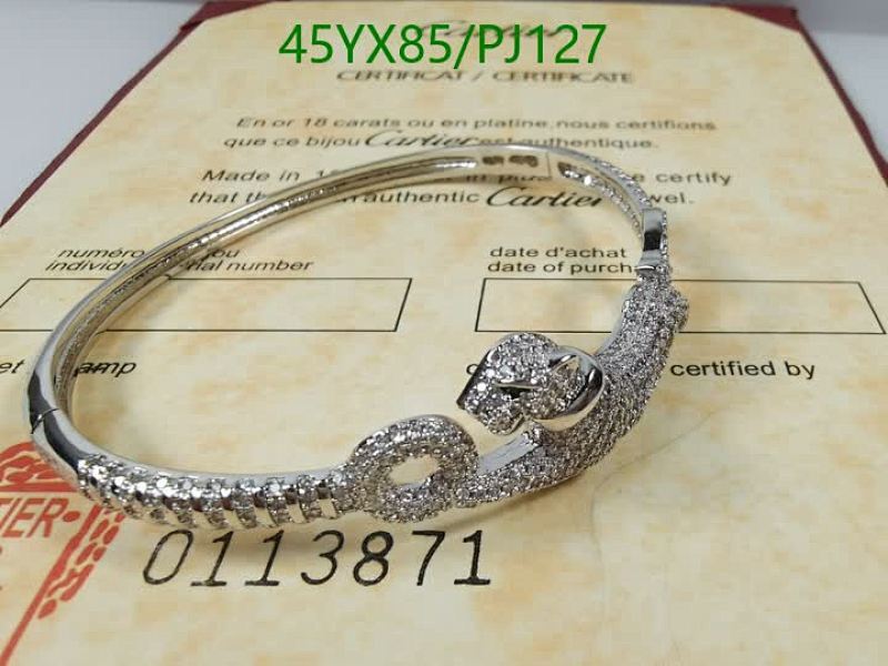 Cartier Panthere de Cartier Bracelet White Gold Diamond Elegant Women Jewelry