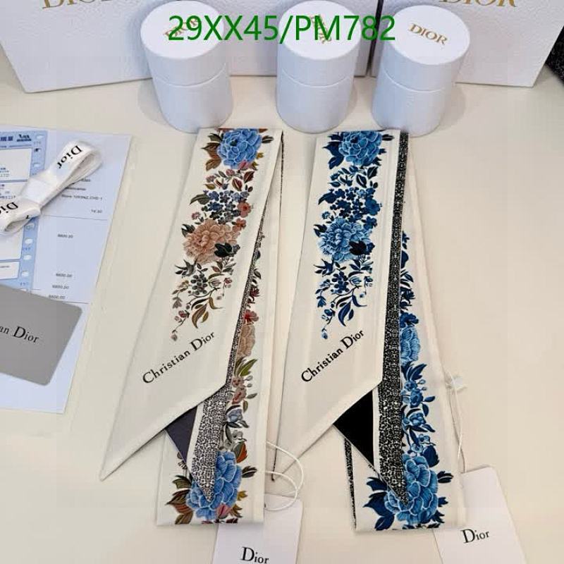 Dior Floral Print Silk Scarf, 6-105cm - Elegant Neck and Hair Accessory