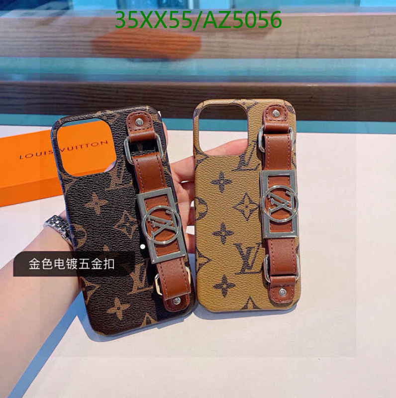 Louis Vuitton Monogram iPhone Case with Leather Strap, Designer Phone Cover
