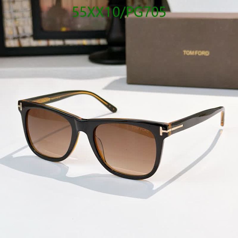 Tom Ford PG705 Stylish Sunglasses | 56-15-145 Size, Brown Lens, Black Frame