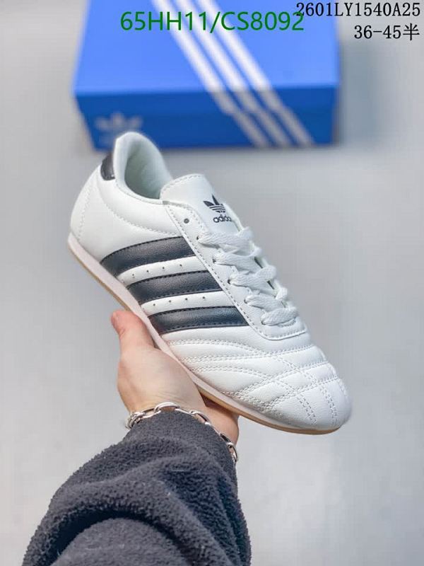 Adidas Women's White & Black Leather Low Top Sneakers, Lace-Up Style - Size EU36-45