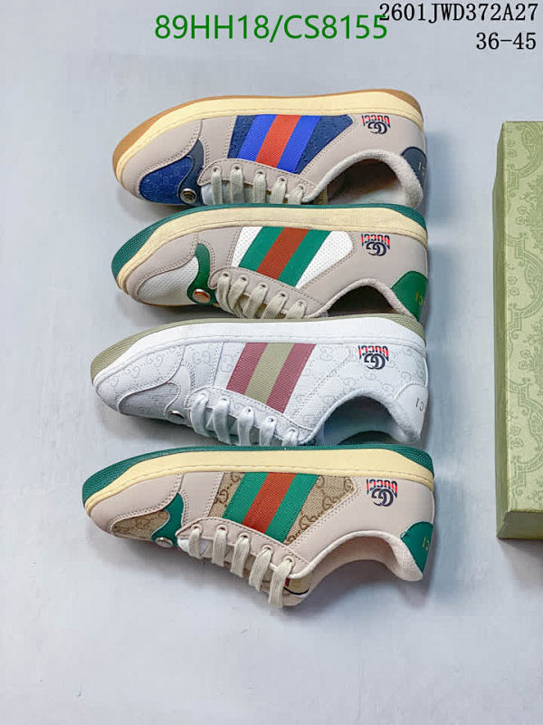 Gucci Men's CS8155 Sneakers, Unisex EU36-45, Stylish Designer Footwear