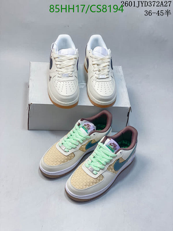 Nike Air Force 1 Low Casual Shoes - Unisex, Sizes EU36-45 - Style CS8194