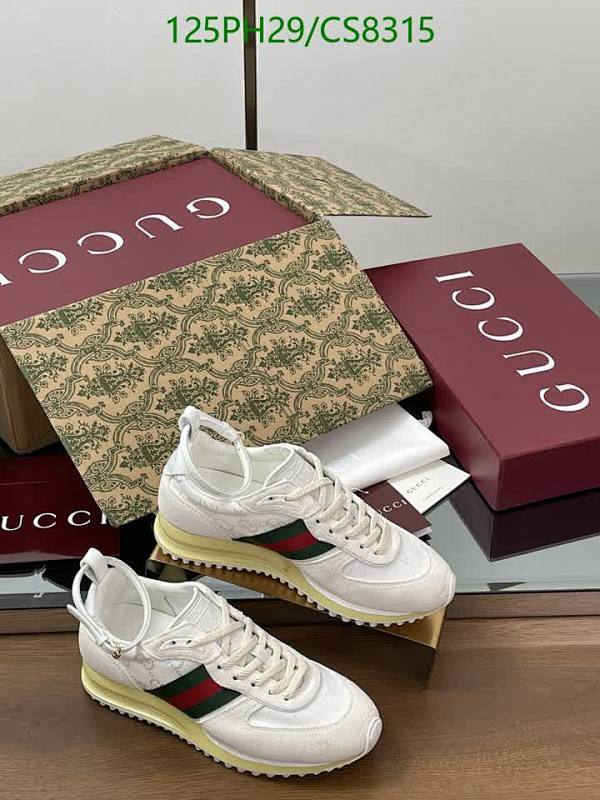 Gucci Women's White Leather Sneakers with Signature Web - EU Size 35-40
