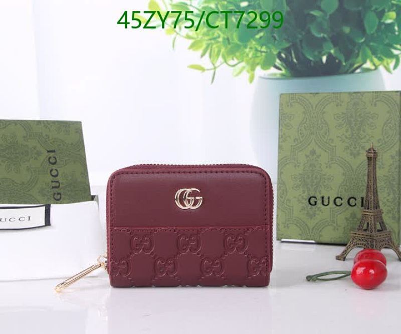 Gucci Genuine Leather Wallet - Compact Design, Stylish and Functional 12-8.5CM