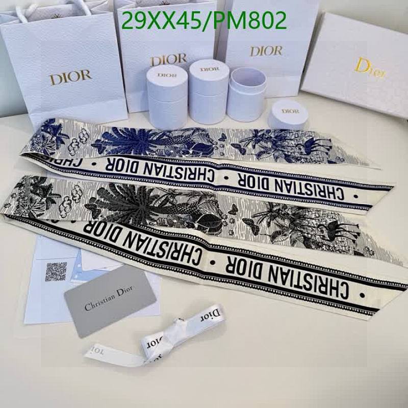Dior Printed Oblique Silk Scarf, 6-105cm, Stylish Bandana, Neck Scarf, Bag Accessory
