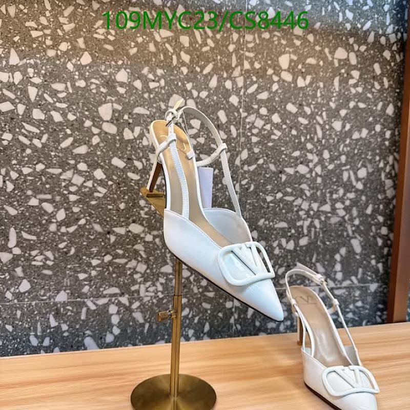 Valentino Garavani Women's White Leather Slingback Heels - Pointed Toe, 8CM Heel
