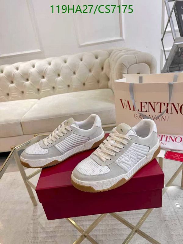 Valentino Garavani Men's White Leather Lace-Up Sneakers - EU39-46