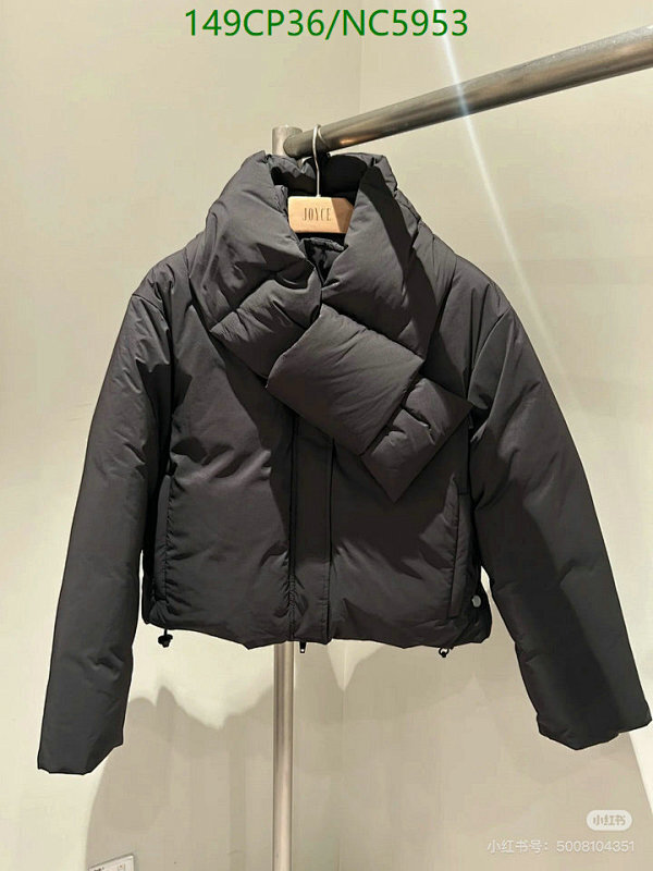 Alexander Wang Women's Black Down Jacket, Modern Style, S-M-L Sizes