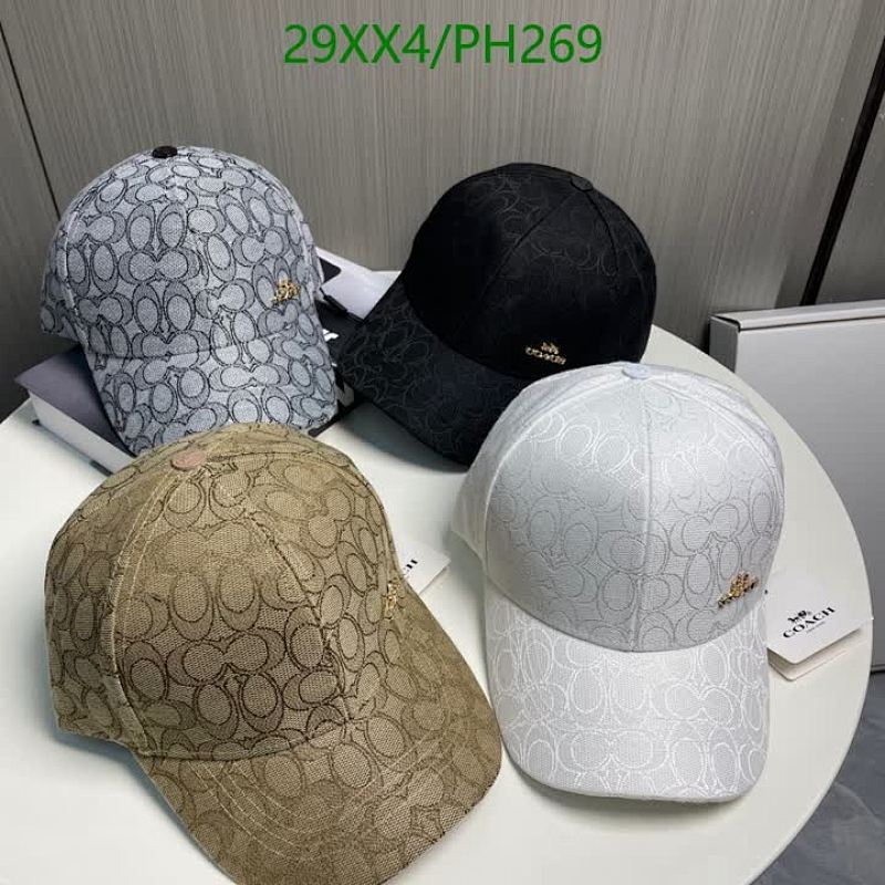 Coach Signature Patterned Baseball Cap Casual Style Hat, Lightweight and Comfortable