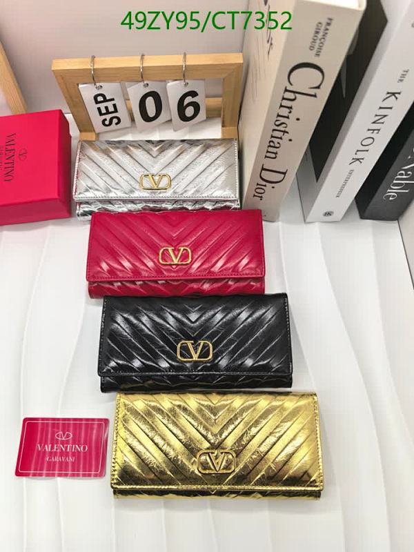 Valentino Garavani Genuine Leather Long Wallet - Stylish and Functional