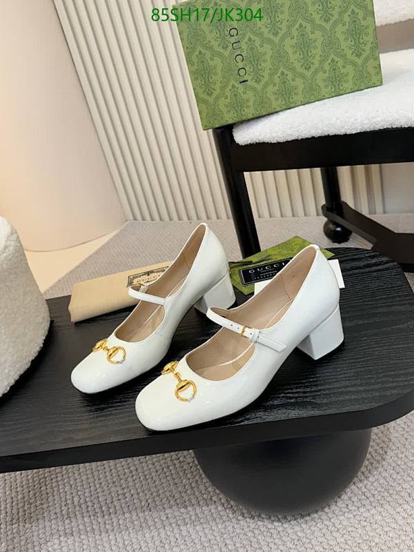 Gucci Women's White Patent Leather Mary Jane Heeled Pumps Size EU34-EU41