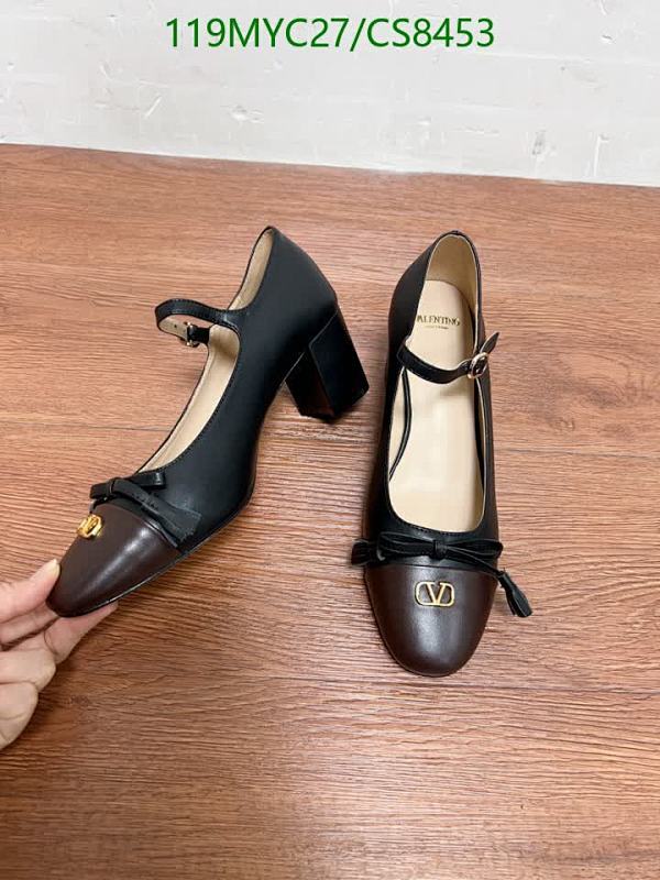 Valentino Women's Two-Tone Leather Mary Jane Block Heel Dress Shoes