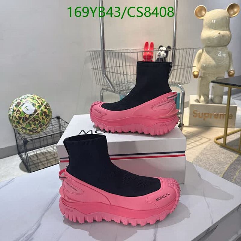 Moncler Women's Pink Knit Ankle Boots Chunky Sole, EU36-46 Unisex
