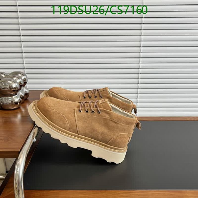 UGucci Men's Suede Ankle Boots - Lace-Up Casual Shoes - Sizes EU39-44