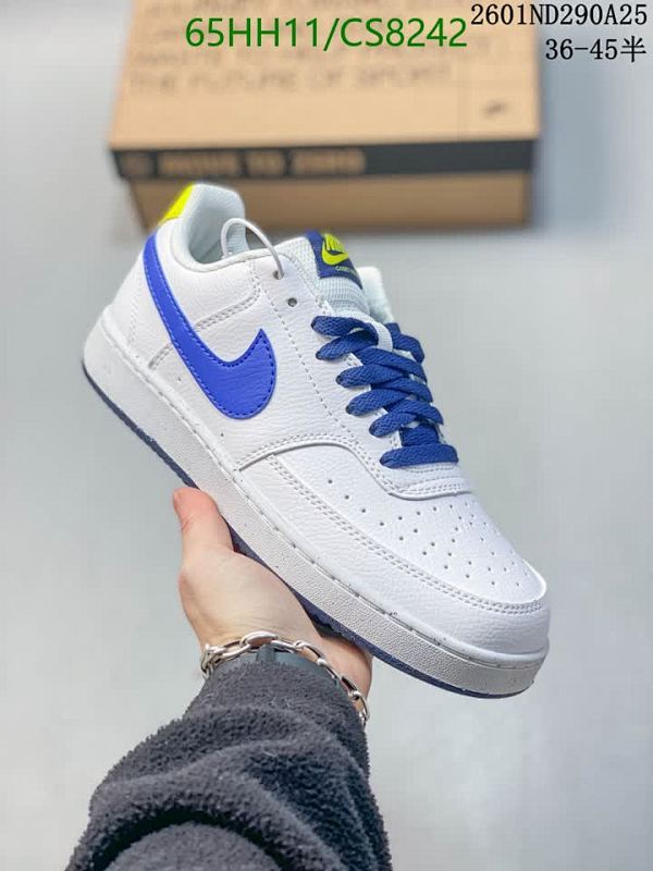 Nike Court Vision Low Unisex Sneakers - White/Blue, Comfortable & Stylish