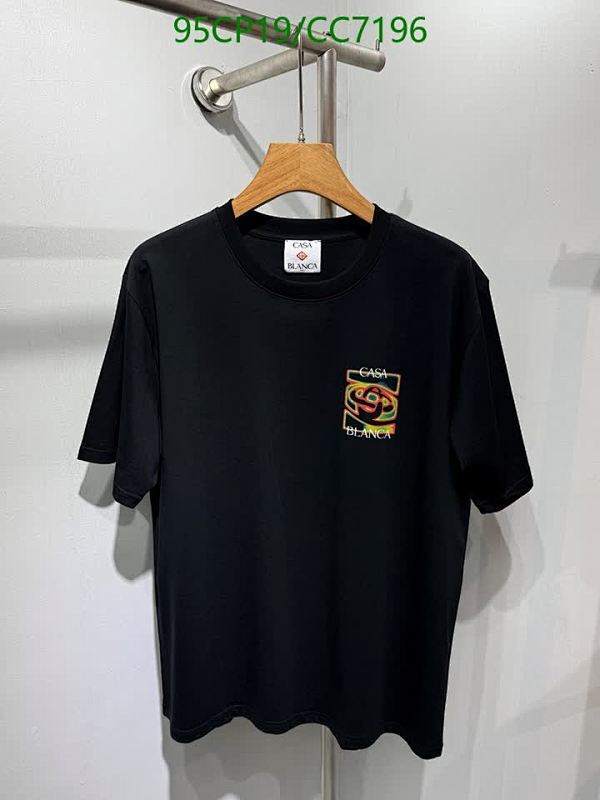 Casablanca Men's Black Cotton T-Shirt with Graphic Print - Casual Style