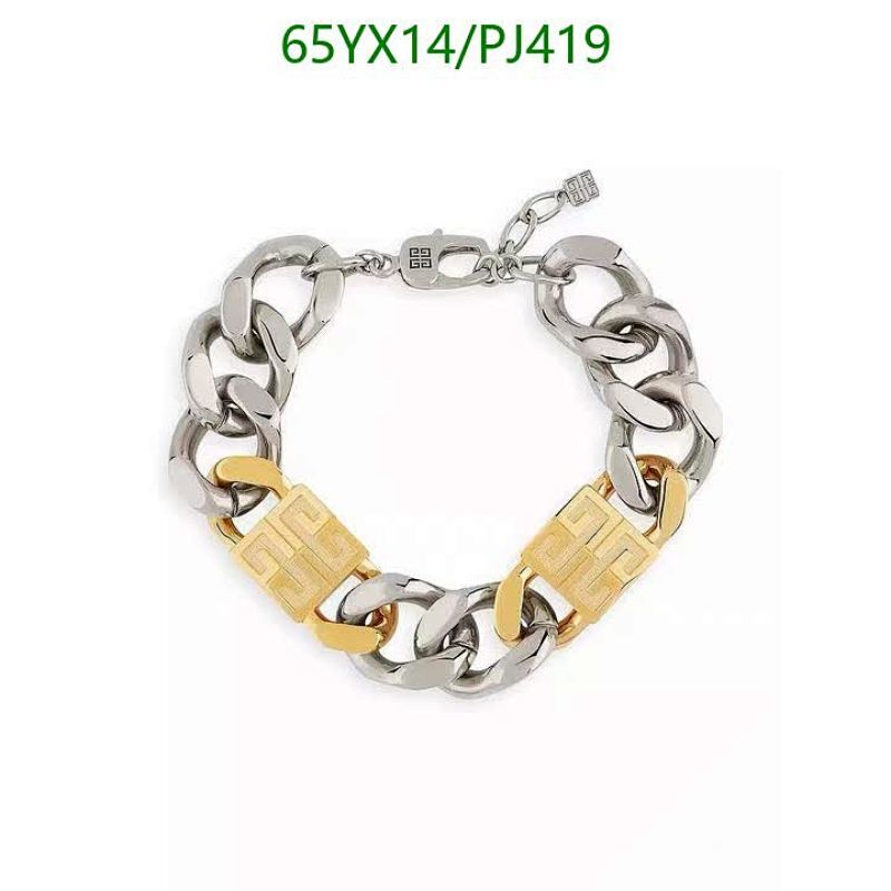 Givenchy Two-Tone Chain Link Bracelet with Signature Padlocks, Silver and Gold