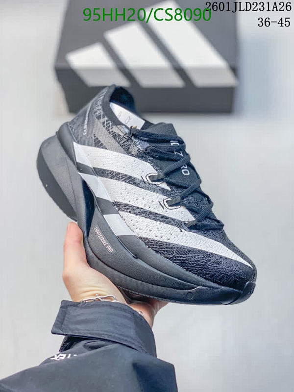 Adidas Adizero Running Shoes Unisex Black And White Lightweight Unisex