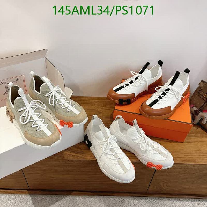 Hermes Luxurious Unisex Genuine Leather Sneakers - Stylish & Comfortable Footwear