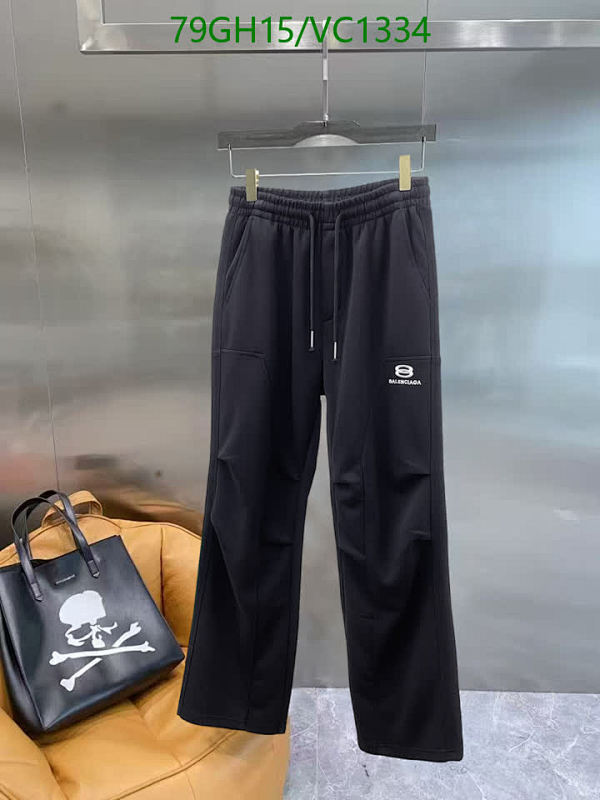 Balenciaga Men's Casual Black Sweatpants with Logo - Comfortable & Stylish