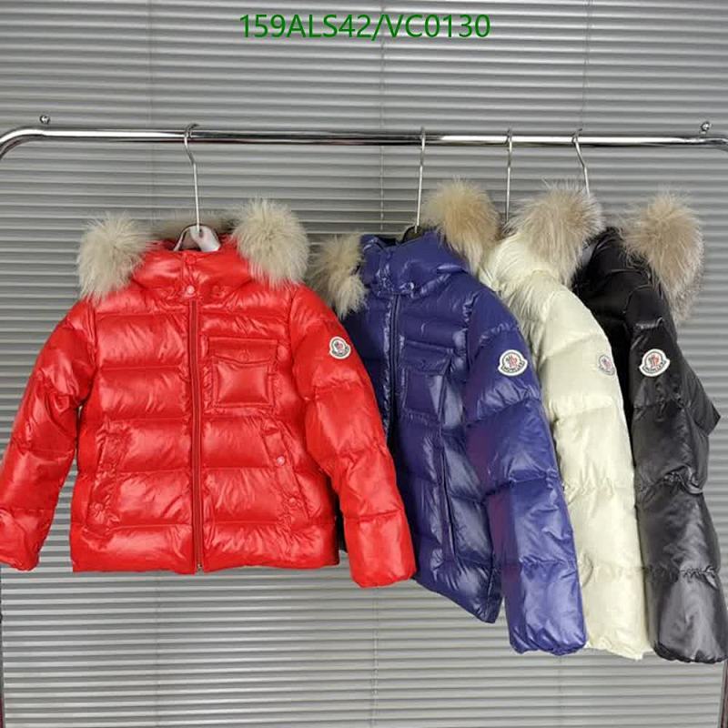 Moncler Kids Down Jacket with Fur Hood - Puffer Coat for Winter