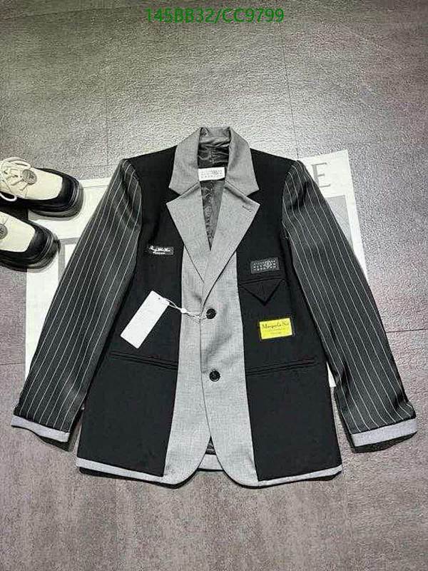 Maison Margiela Men's Deconstructed Blazer Jacket - Black & Grey