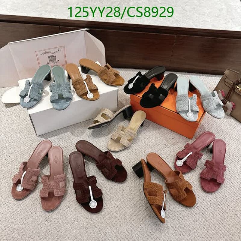 Hermès Women's Cowhide Leather Heeled Sandals