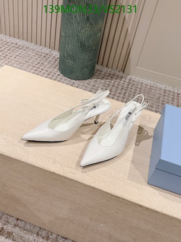Prada Women's Slingback Pumps - Elegant Pointed Toe Heels, 7.5cm Height