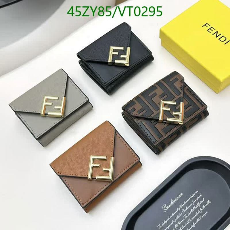 Fendi Tri-Fold Wallet - Compact & Stylish Cowhide Leather