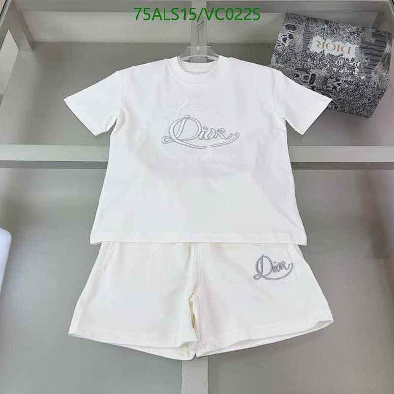 Dior Kids White Cotton T-Shirt and Shorts Set