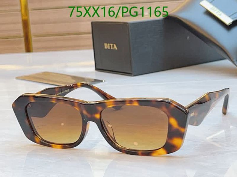 Dita PG1165 Tortoiseshell Gradient Square Sunglasses