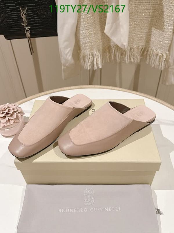 Brunello Cucinelli Women's Sheepskin & Leather Sole Mules - EU 35-42