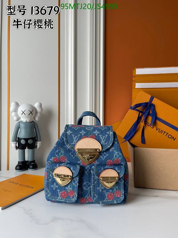 Louis Vuitton Denim Cherry Blossom Palm Springs Mini Backpack