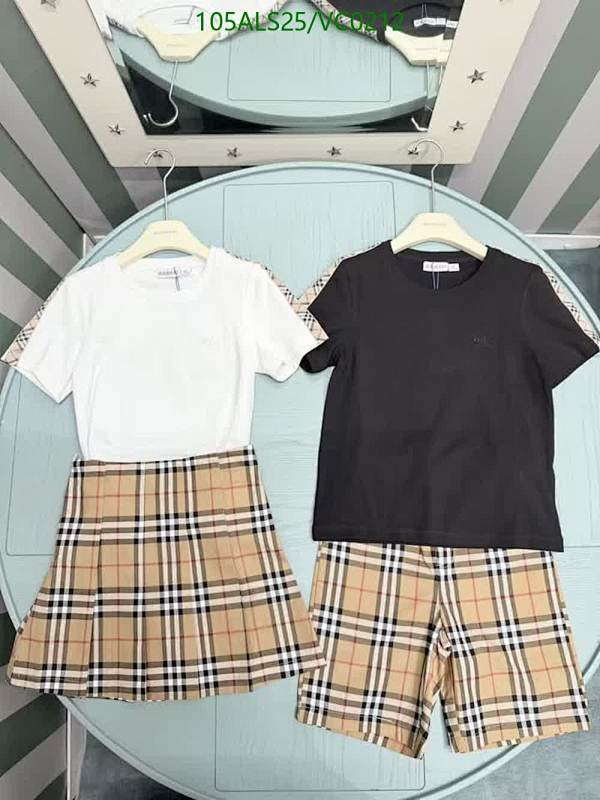 Burberry Kids' Cotton Plaid Skirt and Shorts Set - Iconic Style for Little Ones