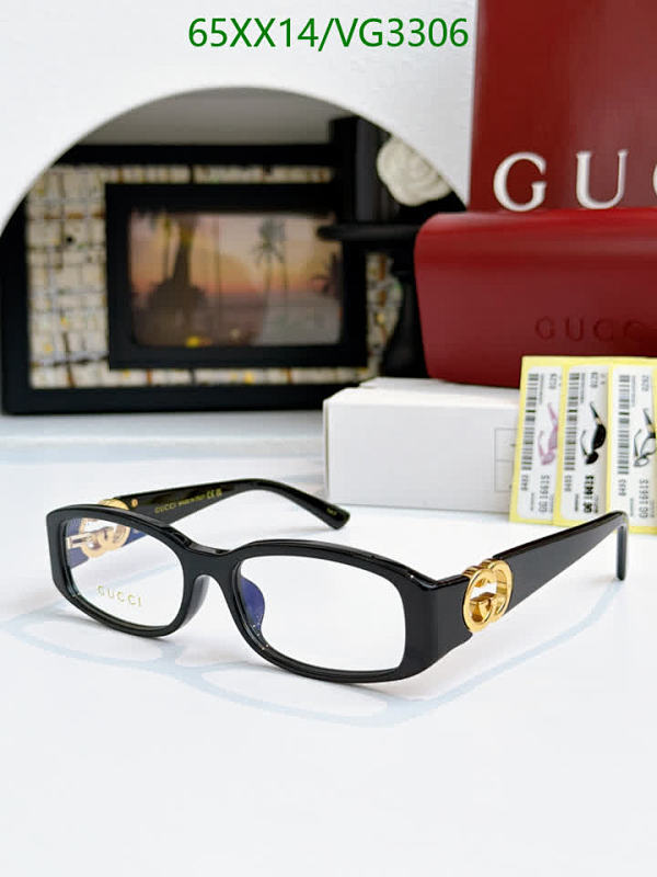 Gucci Chic Black Rectangle Eyeglasses with Gold Interlocking G Details 1 Gucci Chic Black Rectangle Eyeglasses with Gold Interlocking G Details