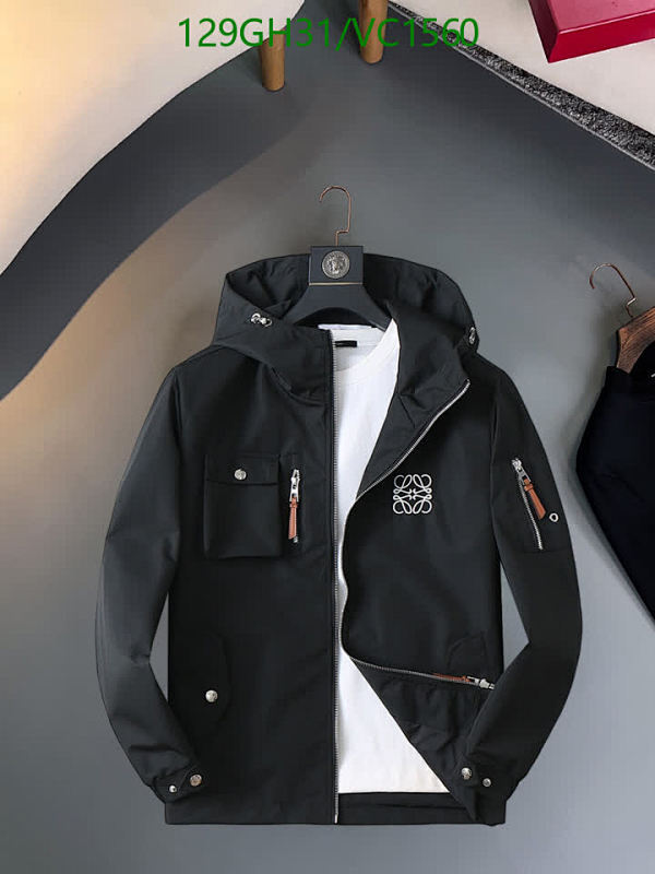 Loewe Men's Hooded Windbreaker Jacket - Stylish & Durable Outerwear