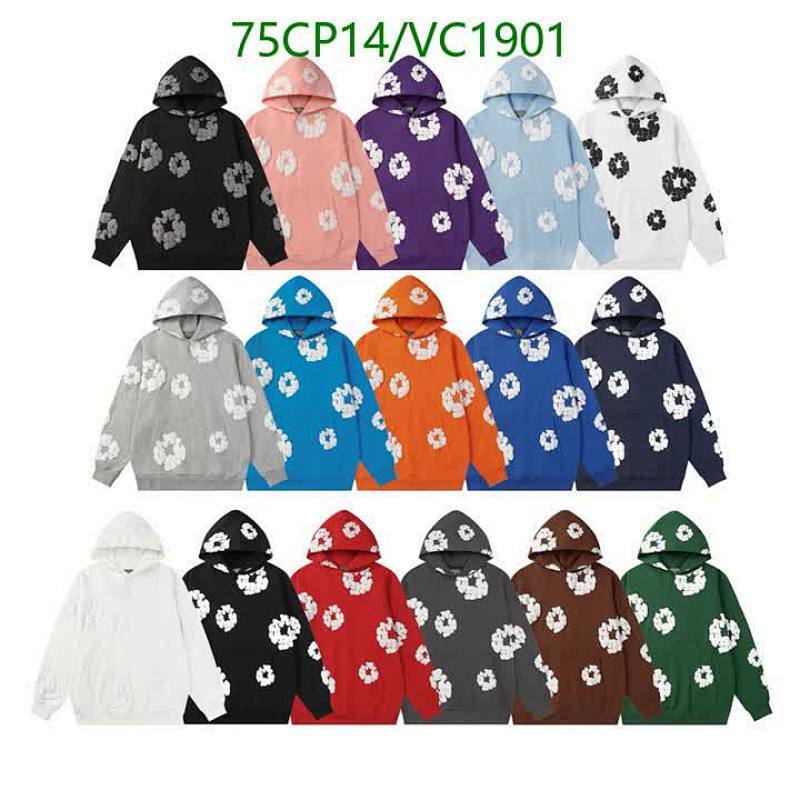 Denim Tears VC1901 Cotton Fleece Hoodie for Men and Women - All-Season Comfort