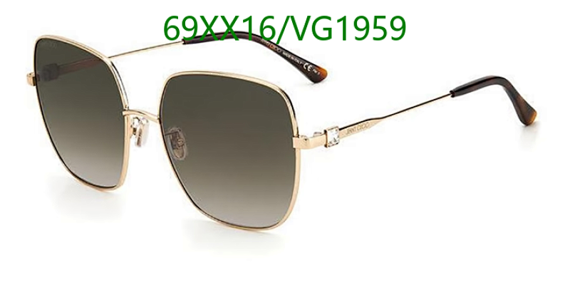 Jimmy Choo Women's Oversized Square Gold-Tone Sunglasses VG1959 3 Jimmy Choo Women's Oversized Square Gold-Tone Sunglasses VG1959
