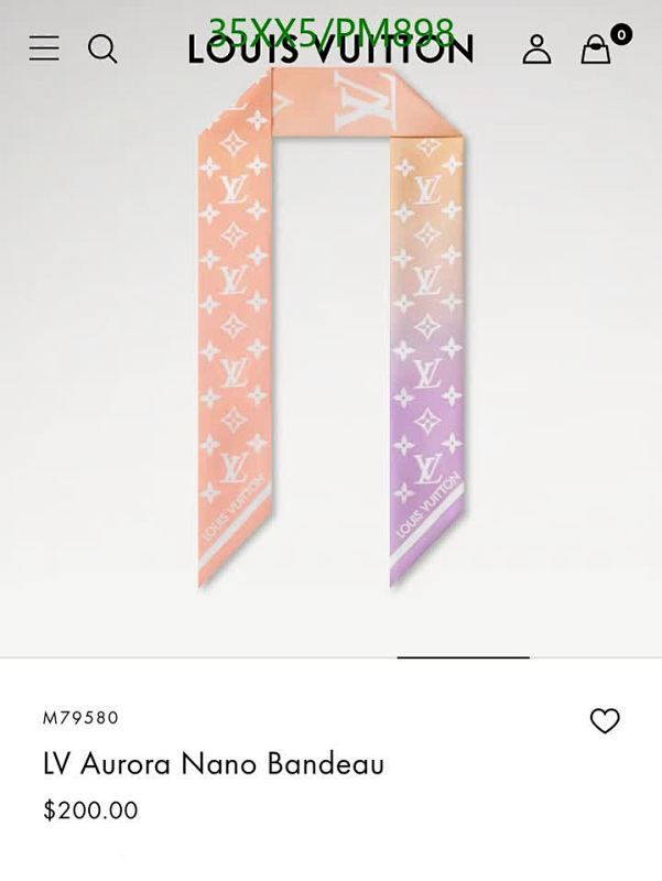 Louis Vuitton LV Aurora Nano Bandeau Scarf - Gradient Colors for Elegant Style