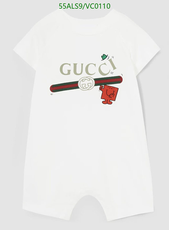 Gucci Kids White Cotton Romper with Mr. Men Graphic - Sizes 59-90
