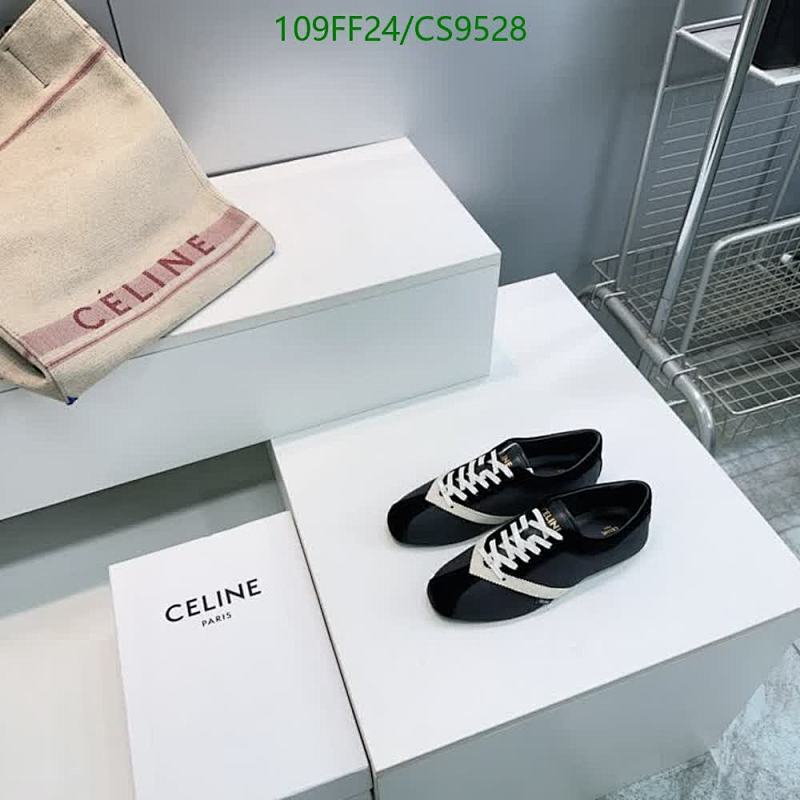 Celine Women's Knitted Sheepskin Breathable Mesh Sneakers
