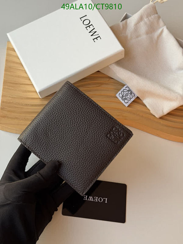 Loewe Bifold Wallet in Grained Calfskin Leather - Classic Design